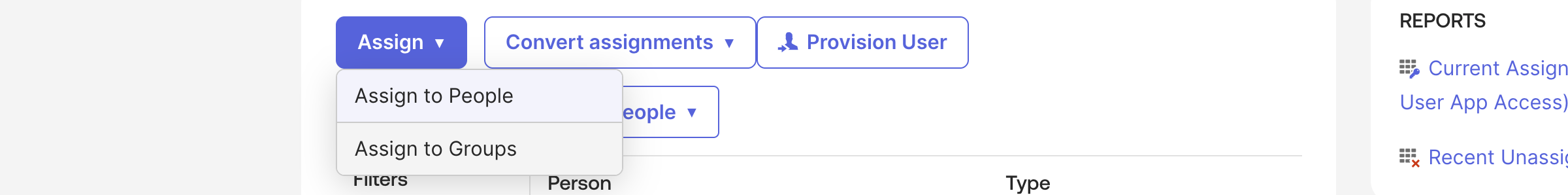 Assign user groups
