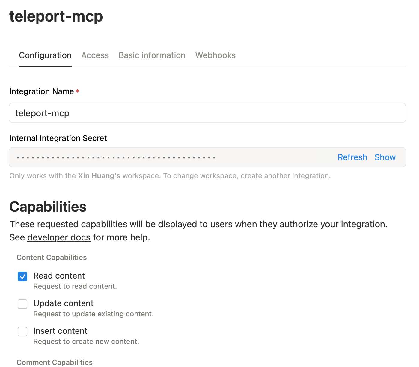 Notion integration