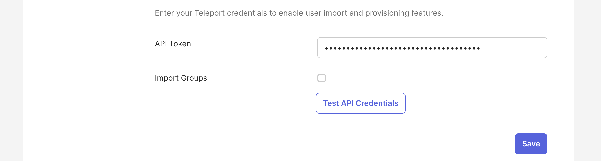 Generate SCIM token